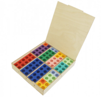 Нумирошка. Набор цветных пластиковых форм 80 шт. в коробке по методике Нумикон - fgospostavki.ru - Каменск-Уральский