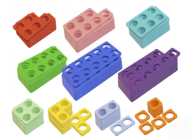 Нумирошка. Набор цветных пластиковых форм 100 шт. по методике Нумикон - fgospostavki.ru - Каменск-Уральский