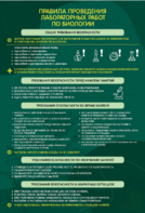 Стенд "Правила выполнения лабораторных работ по биологии" Вариант 1 - fgospostavki.ru - Каменск-Уральский