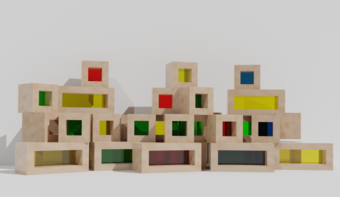 Детский развивающий набор из разноцветных элементов - fgospostavki.ru - Каменск-Уральский