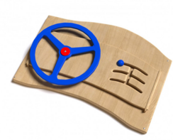 Дидактическая панель с автомобильным рулем - fgospostavki.ru - Каменск-Уральский