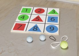 Мишень напольная цветная с цифрами - fgospostavki.ru - Каменск-Уральский