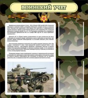 Стенд "Воинский учет" Вариант 2 - fgospostavki.ru - Каменск-Уральский