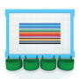  Элемент конструктора одиночный одноцветный Color Blocks 100 штук - fgospostavki.ru - Каменск-Уральский